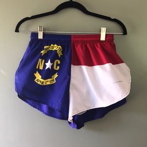 North Carolina Flag Running Shorts